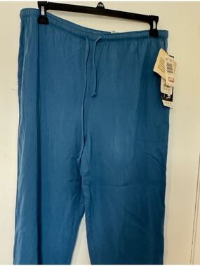 Blue Drawstring Lounge Pants Sag Harbor size medium petite